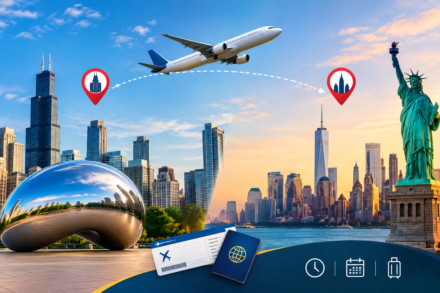 Flights from Chicago to New York: Guide, Times & Tips