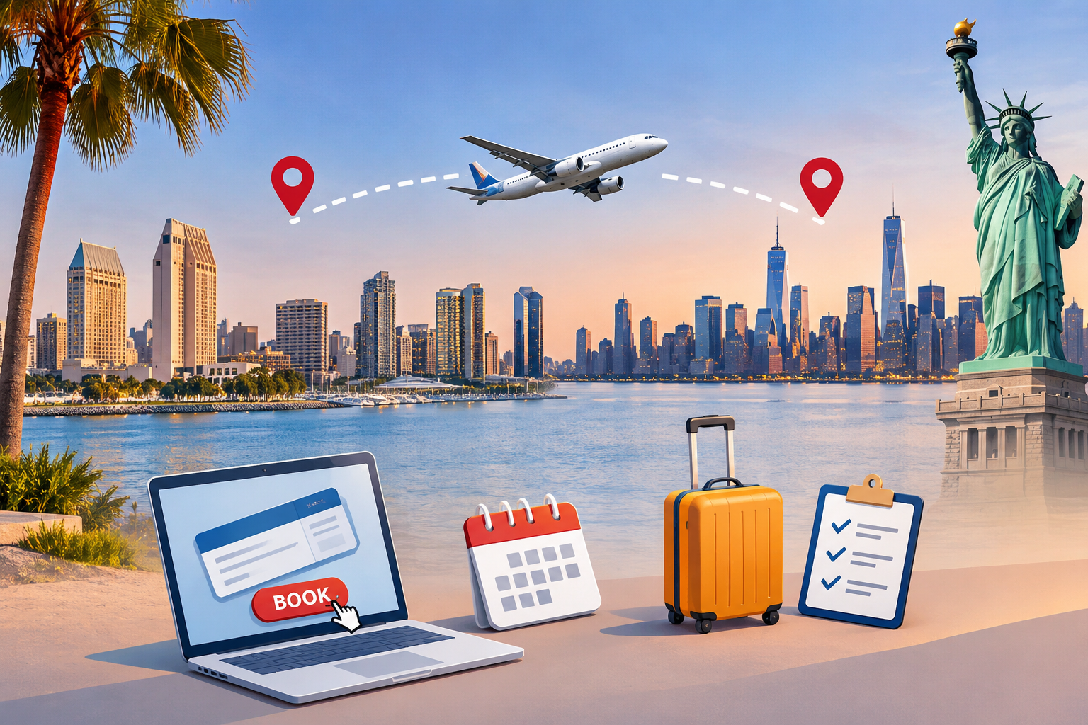 Flights From San Diego to New York: Booking & Travel Guide