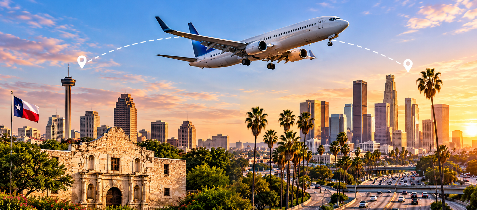 Flights From San Antonio to Los Angeles: Booking Guide
